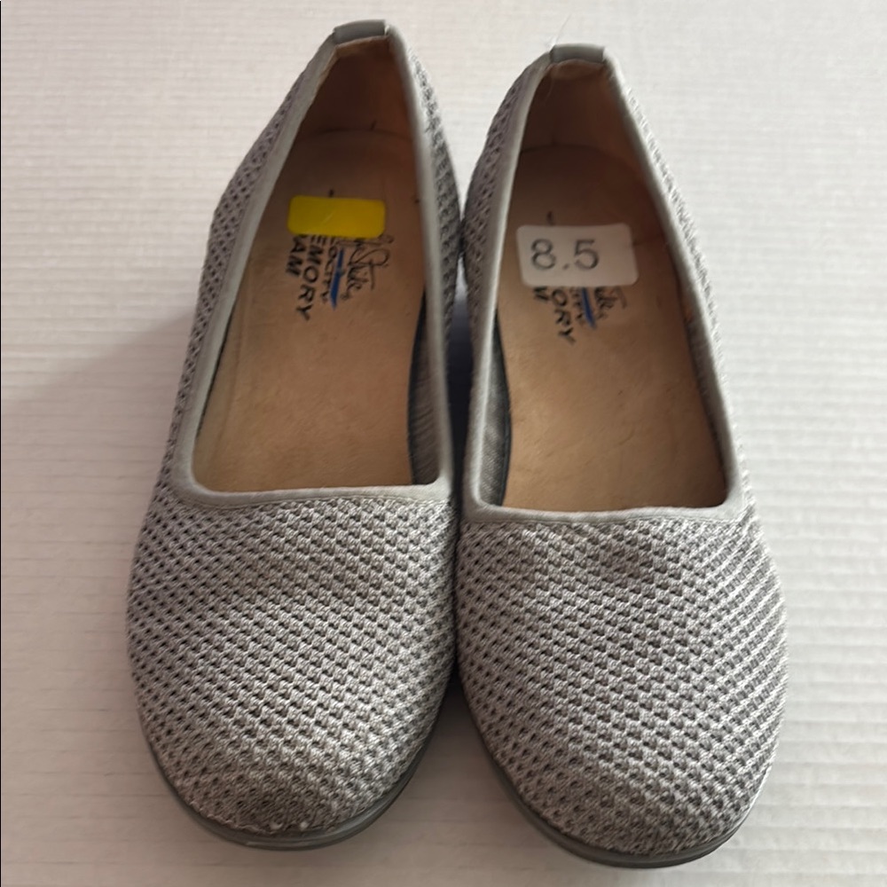 Lifestride Velocity Memory Foam Slip On Gray Shoes Size 8.5